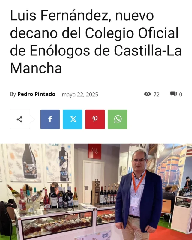 Entrevista al nuevo decano Luis Fernández en @revista_alimentos 
Link en bio 🍷🖊️